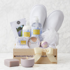 Spa Getaway: Lavender Chamomile Spa Gift Basket