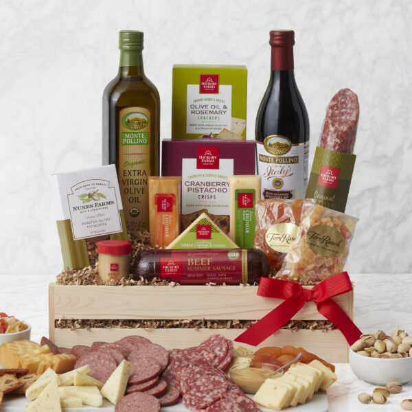 Ultimate Meat & Cheese: Wooden Gift Crate