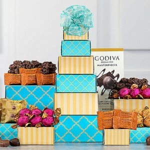 Divine Deluxe: Godiva Chocolate Gift Tower